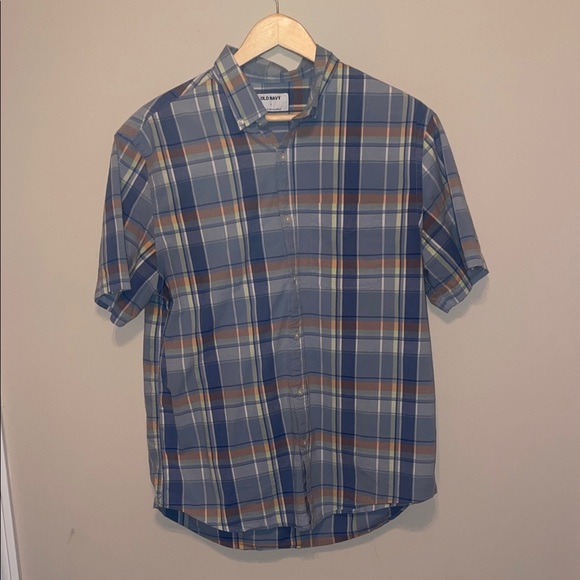 Old Navy Multicolor Plaid Button Down Shirt - Picture 1 of 1